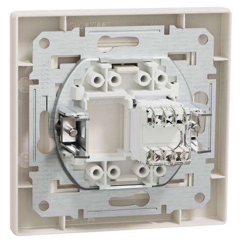 Розетка комп'ютерна (RJ45) кат.5e UTP Schneider Electric кремова Asfora