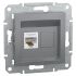Розетка комп'ютерна (RJ45) кат.5e UTP Schneider Electric сталь Asfora