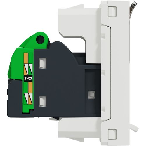 Розетка комп’ютерна RJ45 кат.6 STP одинарна Schneider Electric біла Unica New