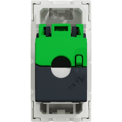 Розетка комп’ютерна RJ45 кат.6 STP одинарна Schneider Electric біла Unica New