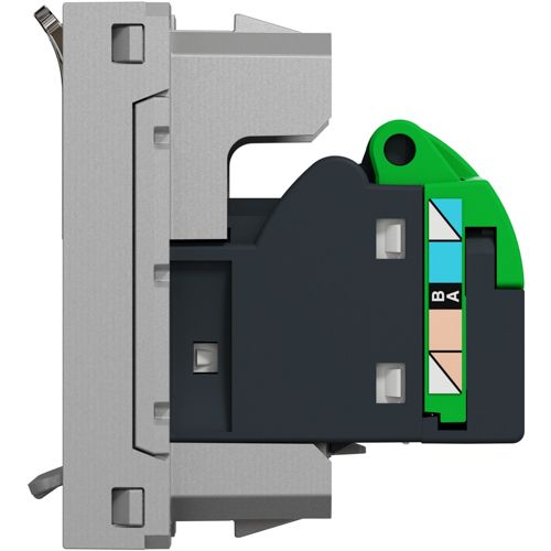 Розетка комп'ютерна RJ45 кат.6 UTP одномодульна Schneider Electric алюміній Unica New