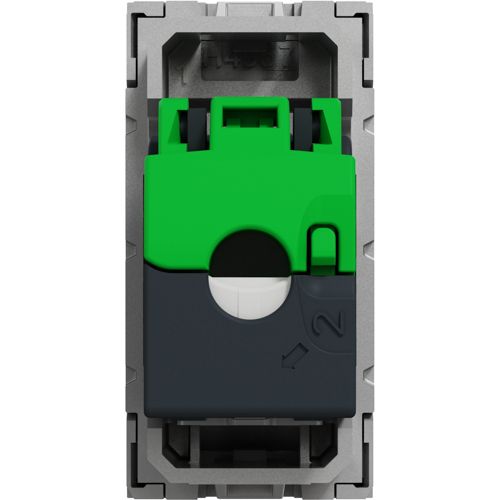 Розетка комп'ютерна RJ45 кат.6 UTP одномодульна Schneider Electric алюміній Unica New