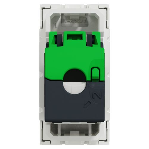 Розетка комп'ютерна RJ45 кат.6 UTP одномодульна Schneider Electric біла Unica New