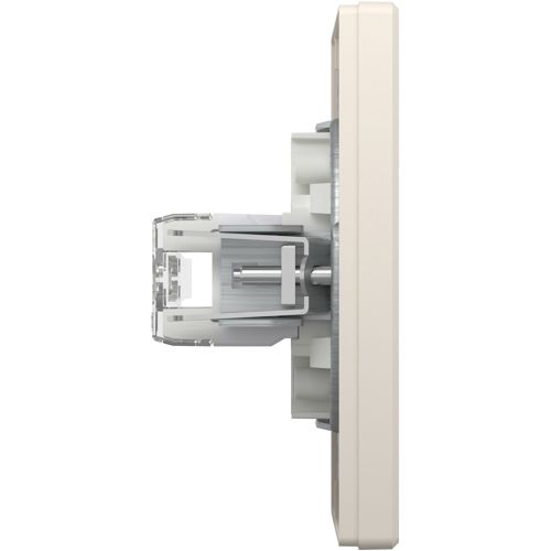 Розетка комп'ютерна (RJ45) кат.6 UTP подвійна Schneider Electric кремова Asfora