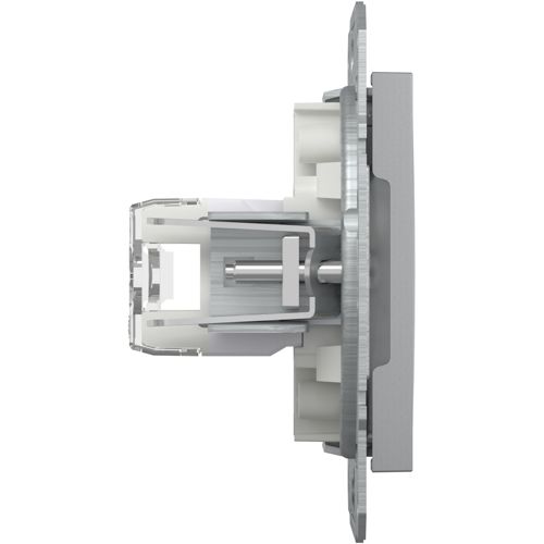 Розетка комп'ютерна (RJ45) кат.6 UTP Schneider Electric алюміній Asfora