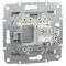 Розетка комп'ютерна (RJ45) кат.6 UTP Schneider Electric алюміній Asfora