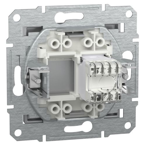 Розетка комп'ютерна (RJ45) кат.6 UTP Schneider Electric алюміній Asfora