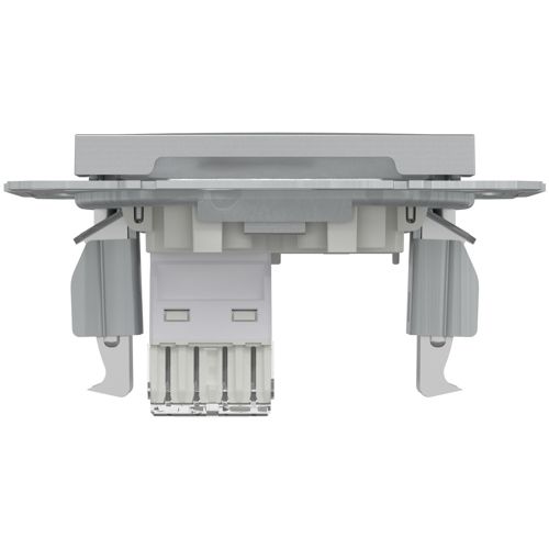 Розетка комп'ютерна (RJ45) кат.6 UTP Schneider Electric алюміній Asfora