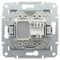 Розетка комп'ютерна (RJ45) кат.6 UTP Schneider Electric алюміній Asfora