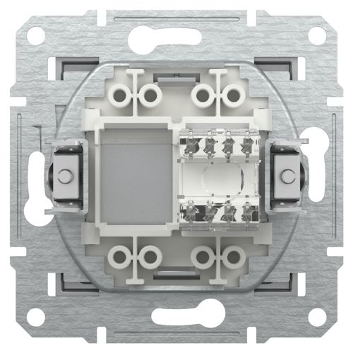 Розетка комп'ютерна (RJ45) кат.6 UTP Schneider Electric алюміній Asfora