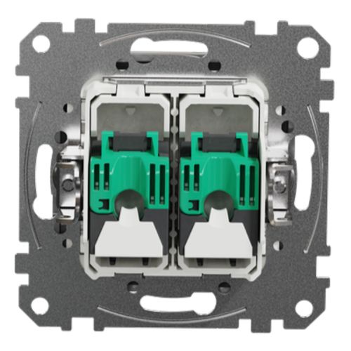 Розетка комп’ютерна RJ45 кат.5e подвійна Schneider Electric алюміній Sedna Design
