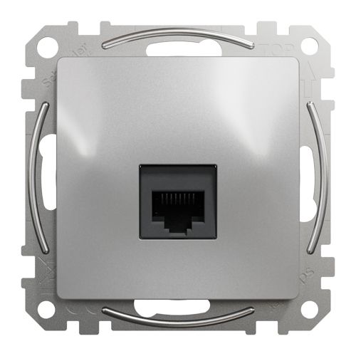 Розетка комп’ютерна RJ45 кат.6 UTP Schneider Electric алюміній Sedna Design