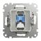 Розетка комп’ютерна RJ45 кат.6 UTP Schneider Electric алюміній Sedna Design