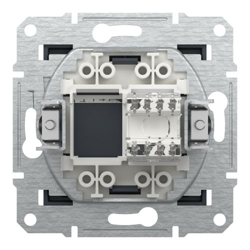 Розетка комп'ютерна (RJ45) кат.6 UTP Schneider Electric антрацит Asfora