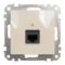 Розетка комп’ютерна RJ45 кат.6 UTP Schneider Electric бежева Sedna Design