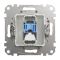 Розетка комп’ютерна RJ45 кат.6 UTP Schneider Electric бежева Sedna Design