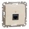 Розетка комп’ютерна RJ45 кат.6 UTP Schneider Electric бежева Sedna Design