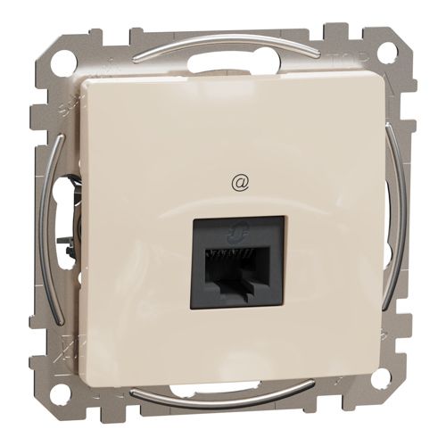 Розетка комп’ютерна RJ45 кат.6 UTP Schneider Electric бежева Sedna Design