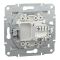 Розетка комп’ютерна RJ45 кат.6 UTP Schneider Electric біла Asfora (без рамки)