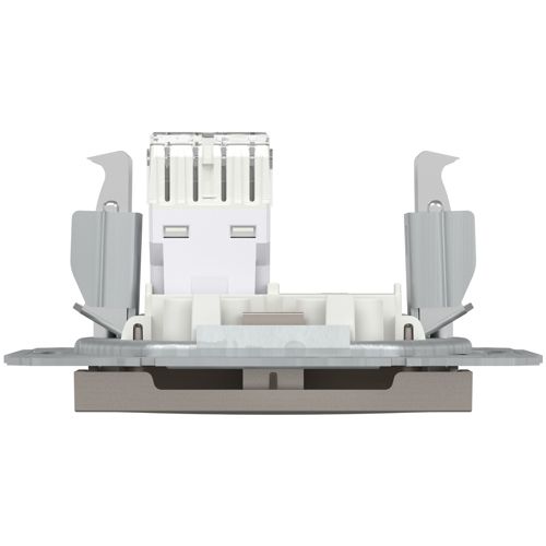 Розетка комп'ютерна (RJ45) кат.6 UTP Schneider Electric бронза Asfora