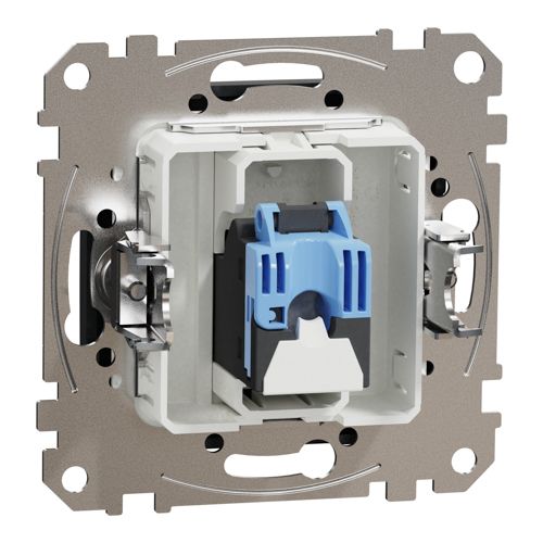 Розетка комп’ютерна RJ45 кат.6 UTP Schneider Electric чорна Sedna Design