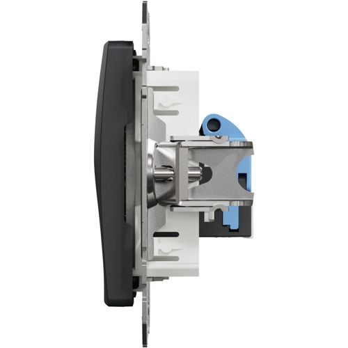 Розетка комп’ютерна RJ45 кат.6 UTP Schneider Electric чорна Sedna Design