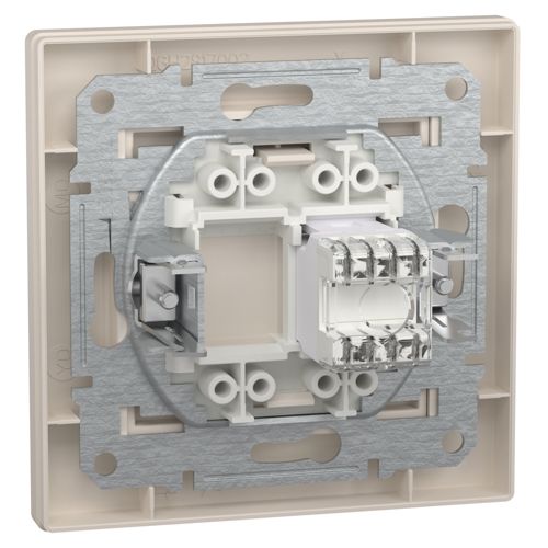 Розетка комп'ютерна (RJ45) кат.6 UTP Schneider Electric кремова Asfora