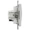 Розетка телефонна RJ11 + комп’ютерна RJ45 кат.6 Schneider Electric алюміній Sedna Design & Elements