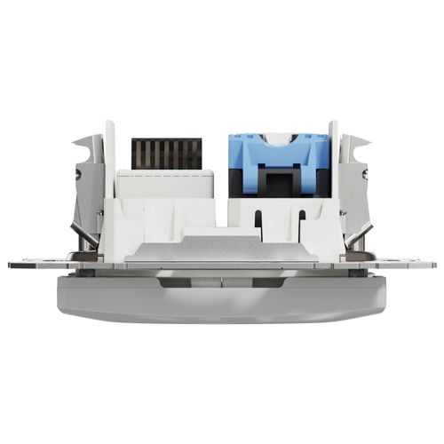 Розетка телефонна RJ11 + комп’ютерна RJ45 кат.6 Schneider Electric алюміній Sedna Design & Elements