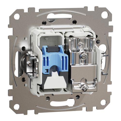 Розетка TV + RJ45 кат.6 UTP Schneider Electric алюміній Sedna Design