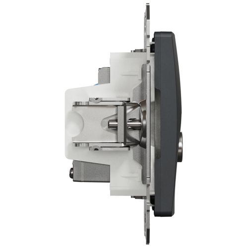 Розетка TV + RJ45 кат.6 UTP Schneider Electric чорна Sedna Design