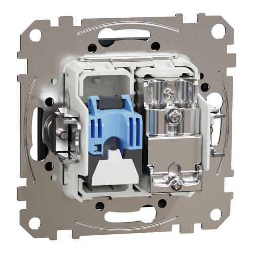 Розетка TV + RJ45 кат.6 UTP Schneider Electric чорна Sedna Design