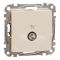 Розетка TV кінцева 4 dB Schneider Electric бежева Sedna Design