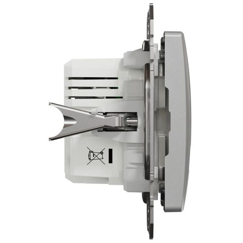 Розетка USB подвійна A+C 2.4A Schneider Electric алюміній Sedna Design