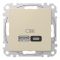 Розетка USB подвійна A+C 3A Schneider Electric бежева Sedna Design