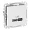 Розетка USB подвійна A+C 3A Schneider Electric біла Sedna Design
