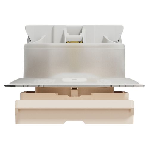 Розетка з заземленням, шторками та кришкою IP44 Schneider Electric бежева Sedna Design
