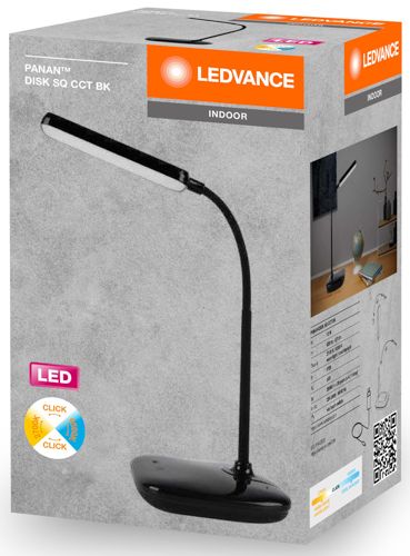 Світильник настільний LEDVANCE PANAN DISK SQ 12W 3CCT DIM чорний