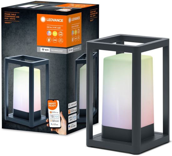 Світильник настільний LEDVANCE Smart outd WIFI Tableframe 5W USB RGBW чорний IP44