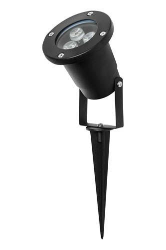 Світильник садовий DELUX GROUND 001 3W 5000К 230V IP64 чорний