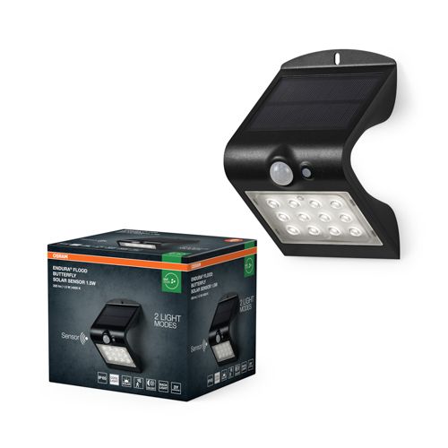 Світильник садовий OSRAM з сонячною панеллю та датчиком руху 1.5W 4000К IP65 Endura Flood Butterfly