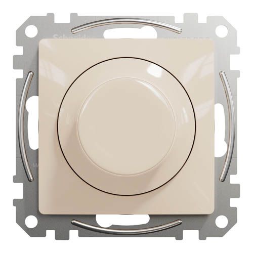 Світлорегулятор LED поворотний Schneider Electric RC 3-370Вт Sedna Design & Elements бежевий без рамки