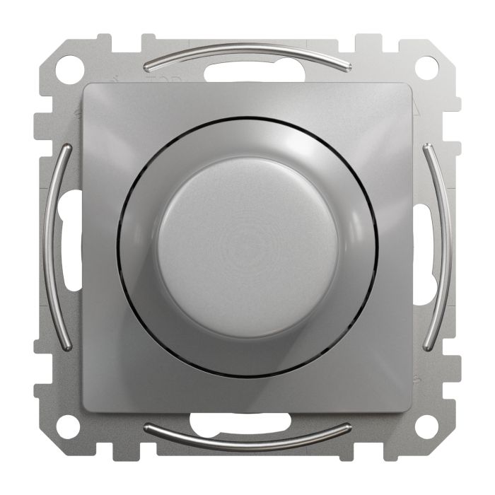 Світлорегулятор LED поворотний Schneider Electric RC/RL 5-200Вт Sedna Design алюміній без рамки