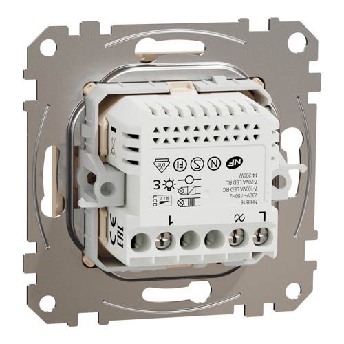 Світлорегулятор LED поворотний Schneider Electric RC/RL 5-200Вт Sedna Design бежевий без рамки