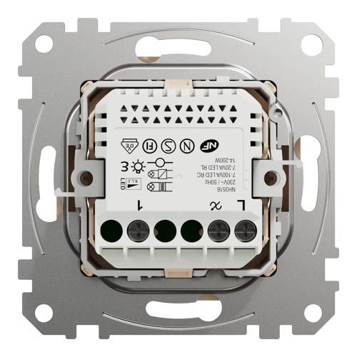 Світлорегулятор LED поворотний Schneider Electric RC/RL 5-200Вт Sedna Design бежевий без рамки