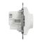 Світлорегулятор LED поворотний Schneider Electric RC/RL 5-200Вт Sedna Design білий без рамки