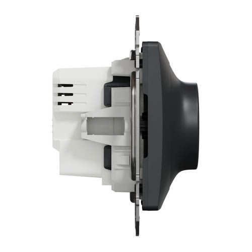 Світлорегулятор LED поворотний Schneider Electric RC/RL 5-200Вт Sedna Design чорний без рамки