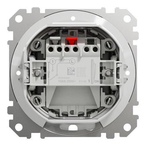 Вимикач освітлення одноклавішний Schneider Electric IP44 Sedna Design білий