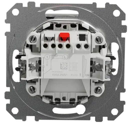 Вимикач освітлення одноклавішний Schneider Electric Sedna Design алюміній