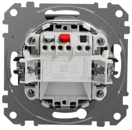 Вимикач освітлення одноклавішний Schneider Electric Sedna Design чорний